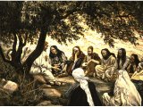 Christ`s exhortation to the twelve Apostles, from The Life of Jesus Christ by J.J.Tissot, 1899